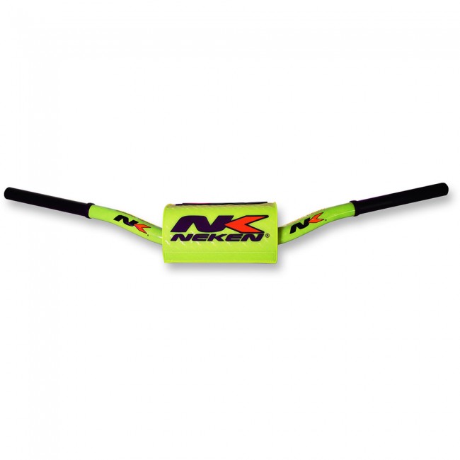 Guidon NEKEN YZF Jaune fluo mousse jaune fluo