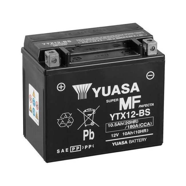 Batterie YUASA YTX12-BS sans entretien