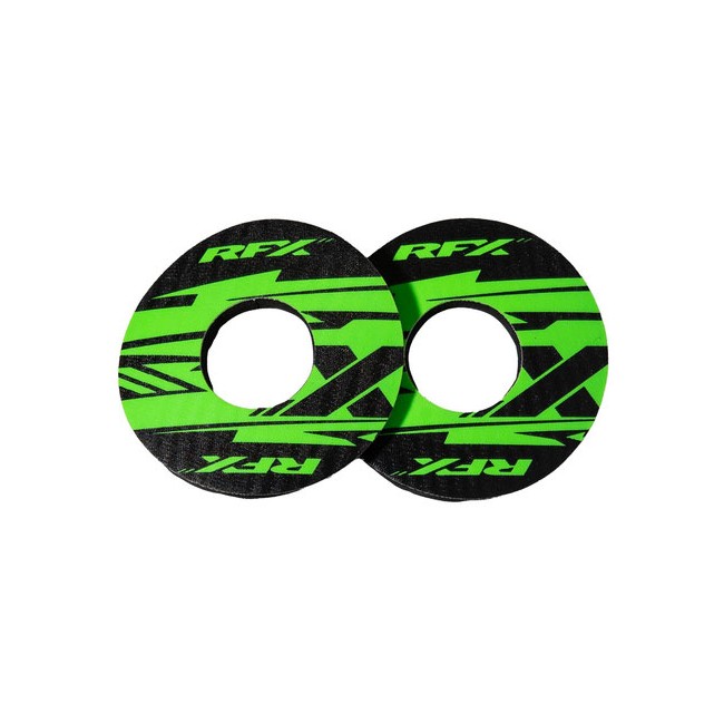 Paire de donuts de poignée vert RFX sport