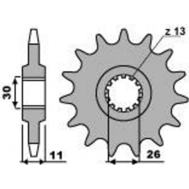 Pignon PBR acier 2091 - 15 dents