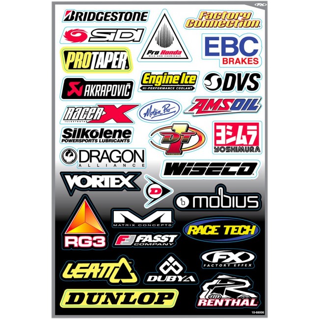 Stickers Sponsor AKRAPOVIC PROTAPER EBC