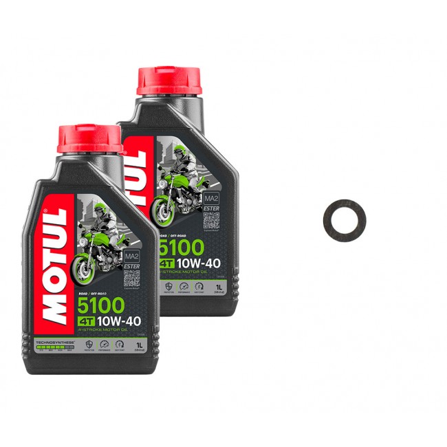 Pack Vidange Yamaha YBR125 - MOTUL 5100