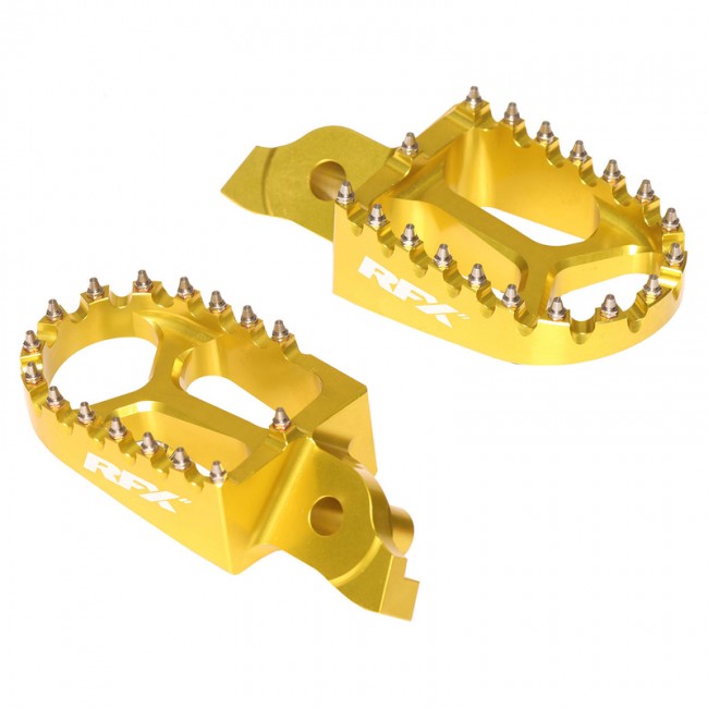 Repose-pieds RFX Pro Serie pour Suzuki RMZ250/450 Jaune