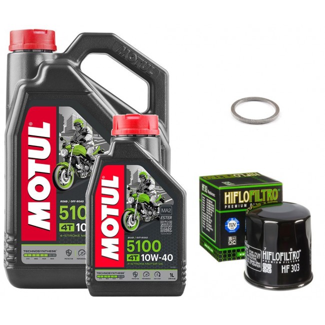 Pack Vidange Kawasaki GTR1400 - Motul 5100