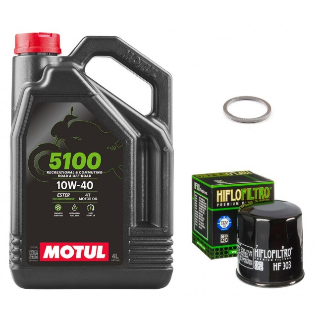 Pack Vidange Kawasaki Ninja 650 - Motul 5100