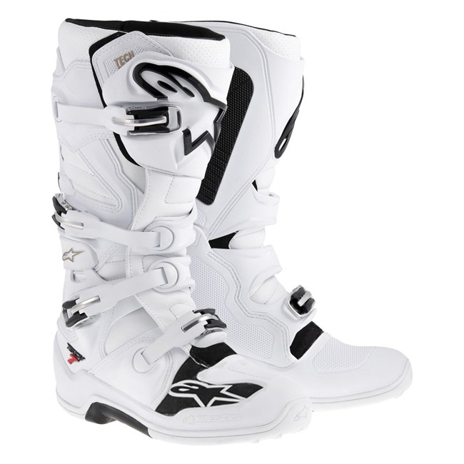 BOTTES TECH 7 ALPINESTARS BLANCHE