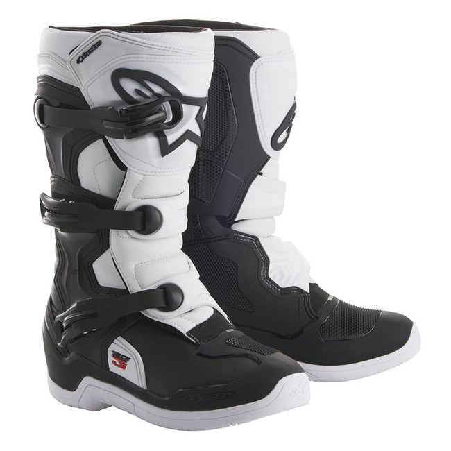 BOTTES TECH 3s ENFANT ALPINESTARS BLANC/ NOIR