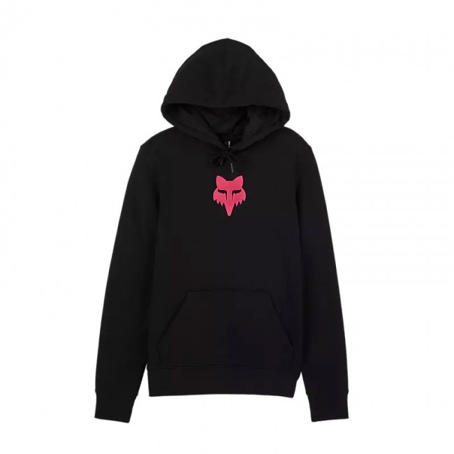 Sweat Femme Fox Head Pullover Noir et Rose