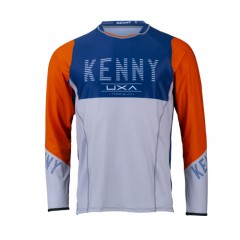 MAILLOT KENNY TITANIUM ORANGE /BLEU ET GRIS