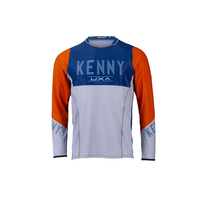 MAILLOT KENNY TITANIUM ORANGE /BLEU ET GRIS