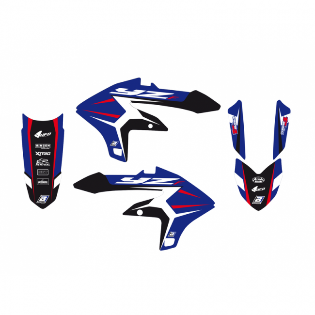 Kit déco BLACKBIRD Dream 4 poue Yamaha yz450f de 2023 a 2024