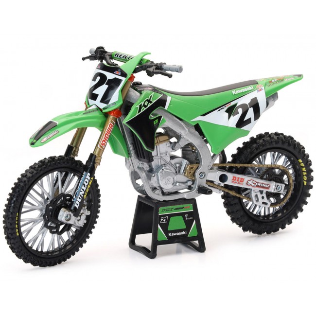 Maquette Kawasaki 450 KX J.Anderson Echelle 1/12