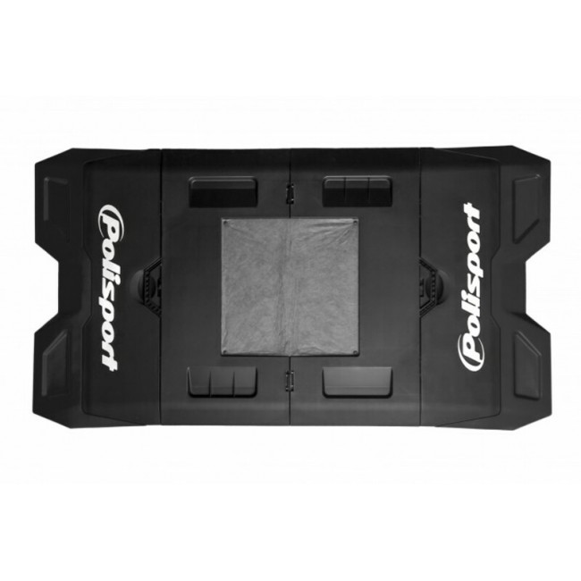 Tapis récupérateur pliable POLISPORT Bike Mat noir