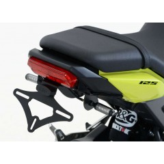 Support de plaque R&G Racing noir compatible micro clignotants Honda MSX125