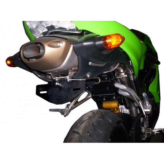 Support de plaque R&G Racing noir Kawasaki ZX6R' 05-06