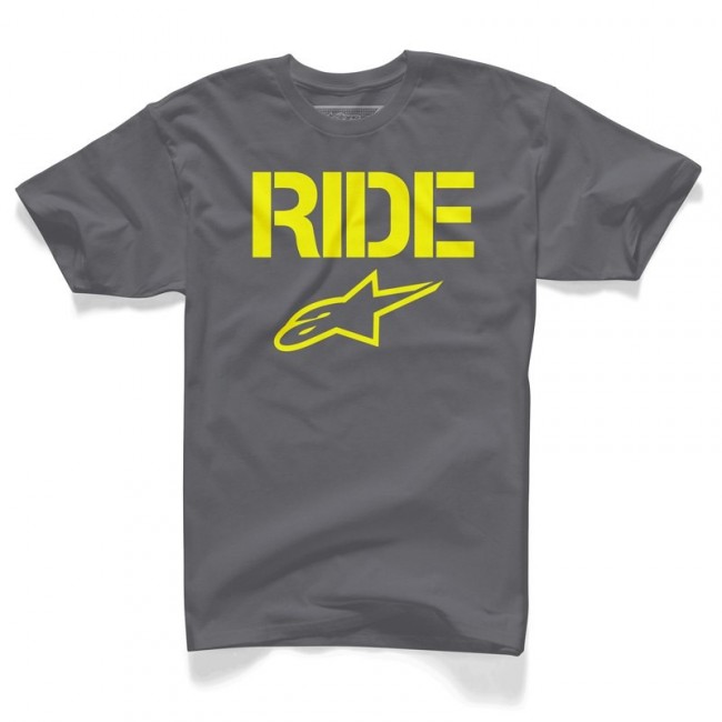 Tee Shirt Alpinestars Ride Solid Charcoal