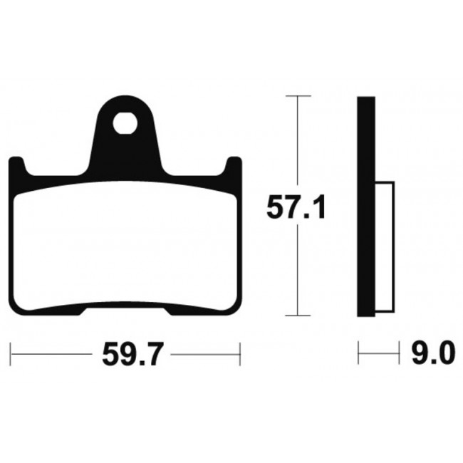 Plaquettes de frein arrière Tecnium MR265