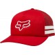 Casquette FOX RACING ROUGE/BLANC