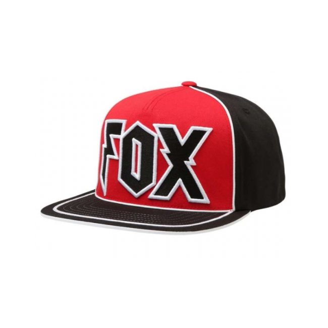 CASQUETTE SNAPBACK FOX NOIR/ROUGE