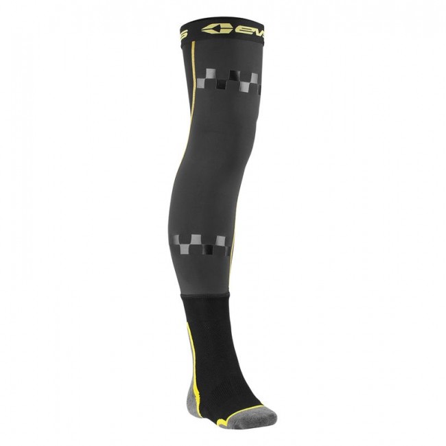 Chaussettes de moto EVS Noir Jaune