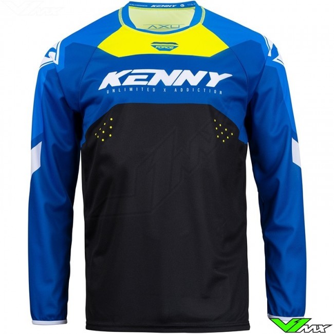 Maillot enfant Kenny 2023 bleu et jaune