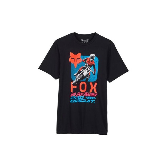 T-shirt Fox Pro Circuit Premium Noir