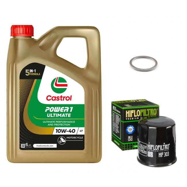 Pack Vidange Kawasaki ER6N - Castrol Power 1 Racing