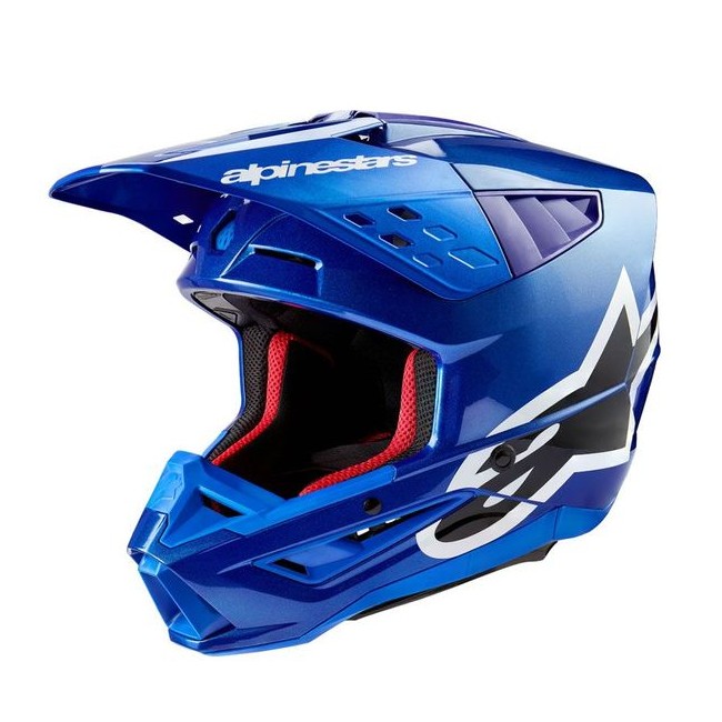 CASQUE MX ALPINESTARS S-M5 CORP BLEU