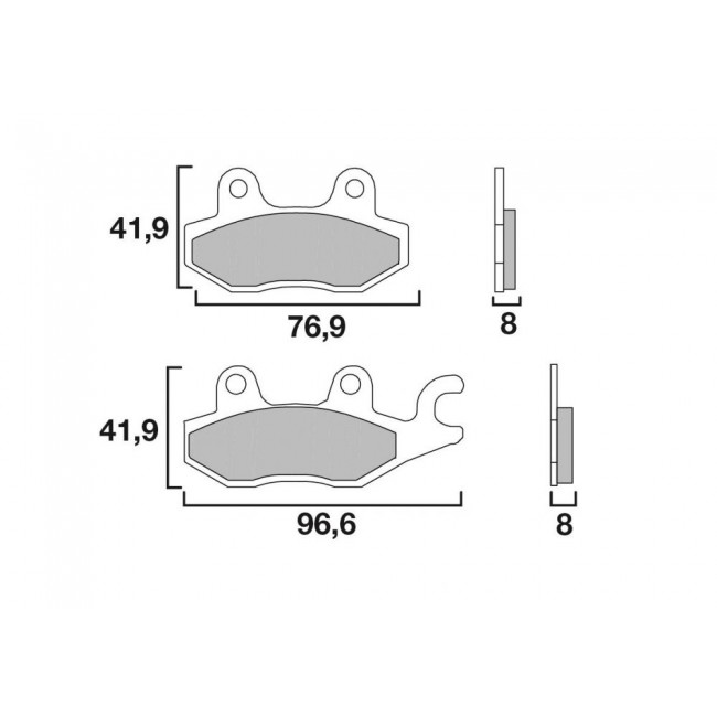 Plaquettes de frein avant Brembo - 07YA22SX