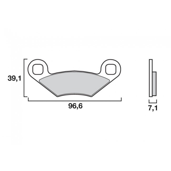 Plaquettes de frein BREMBO métal fritté - 07PO01SX