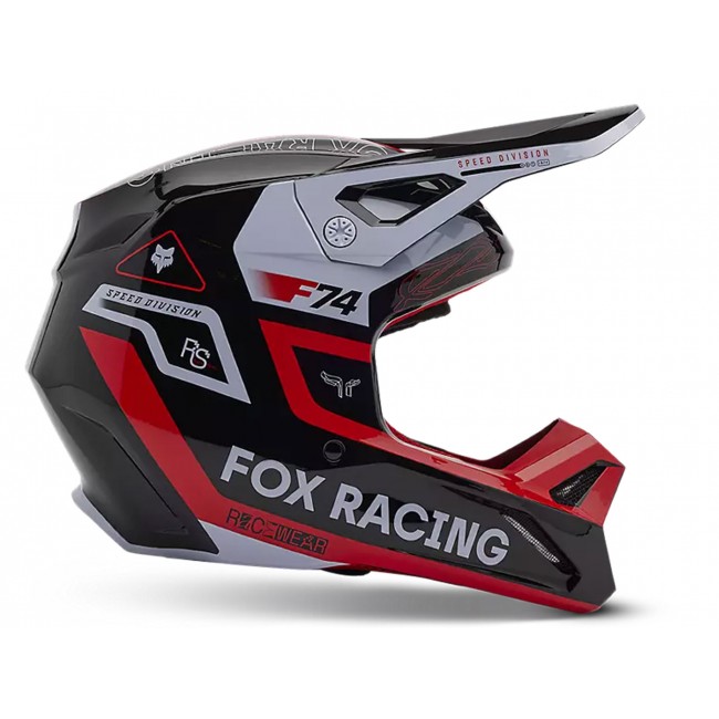 Casque V1 Race Spec Rouge et Noir