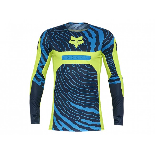 Maillot Flexair Impression Jaune Fox