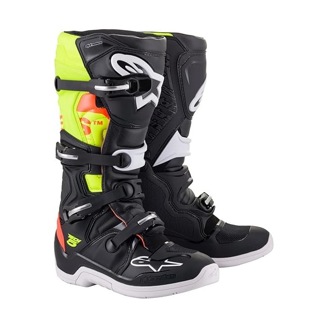 Bottes Alpinestars TECH 5 BLK RED FL YELFL