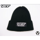 Bonnet YCF Noir avec logo caoutchouc