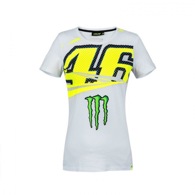 Tee Shirt Valentino Rossi Monster Blanc pour Femme