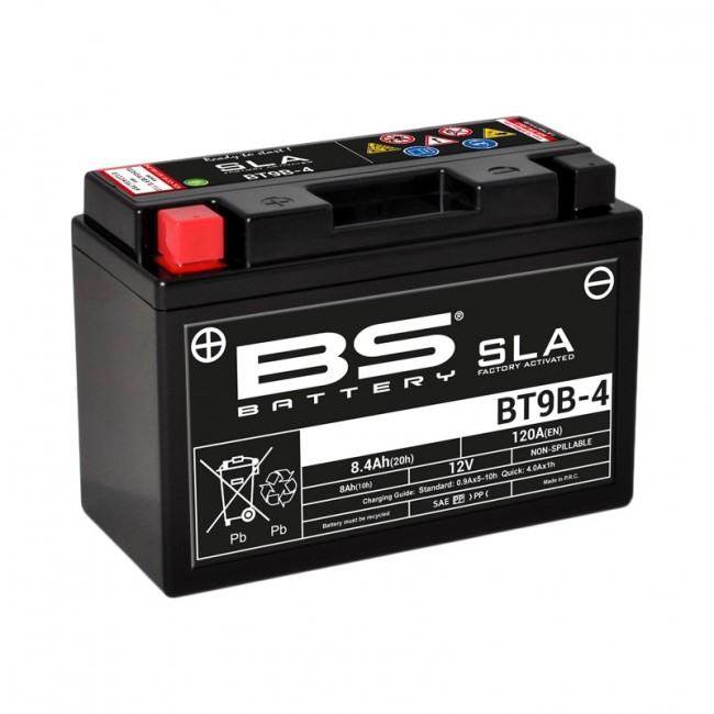 Batterie BS BT9B-4 SLA sans entretien activée usine