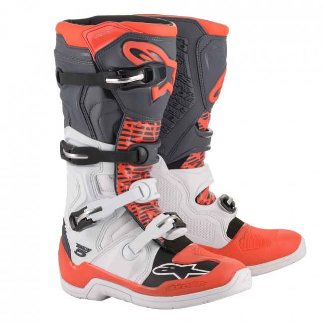 Bottes Alpinestars TECH 5 Gris Blanc Orange